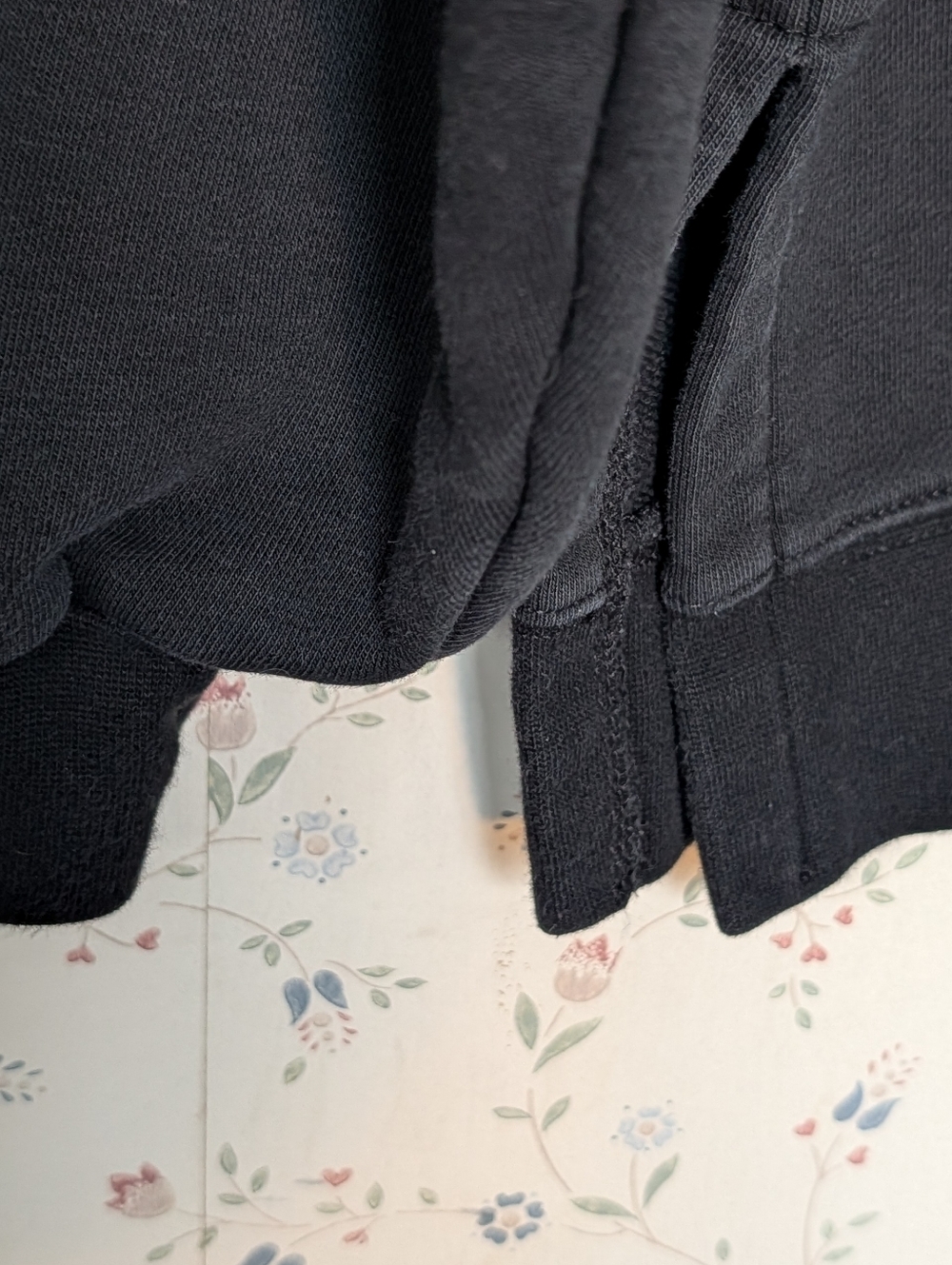 LA Tribe Crewneck Sweatshirt Balloon Sleeves split hem long length Streetwear Up - Picture 6 of 12